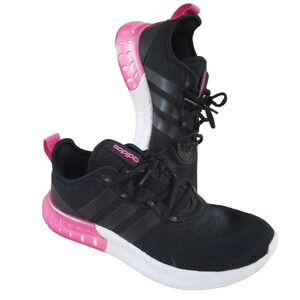 Adidas Shoe Kaptir Super Boost Black Pink running shoes Sz 9.5 Athletic Sneaker